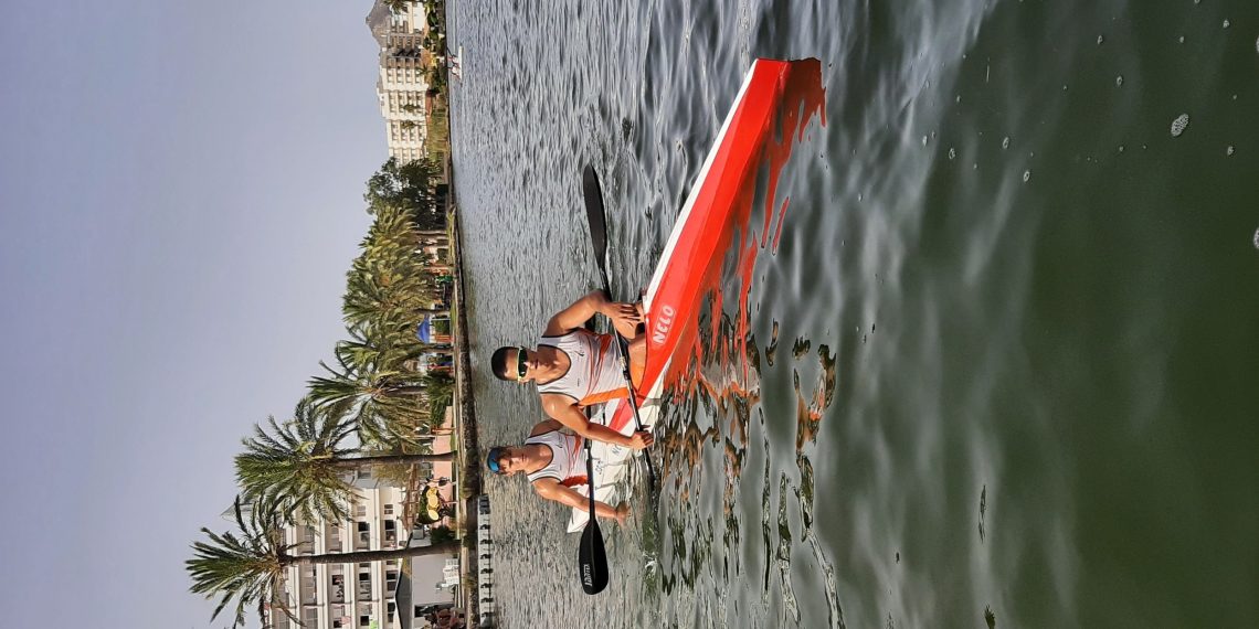 Los palistas de Es Nàutic vuelven del Campeonato de Balears de Pista, en Alcudia, con cuatro medallas