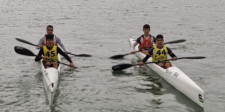 Rubén González i Pere Costa, del CNSA, bronze a la Copa d’Espanya de Caiac de Mar, a Dénia