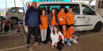 Siete regatistas del equipo de Optimist del CNSA compiten en el XII Trofeo Ciudad de Cartagena