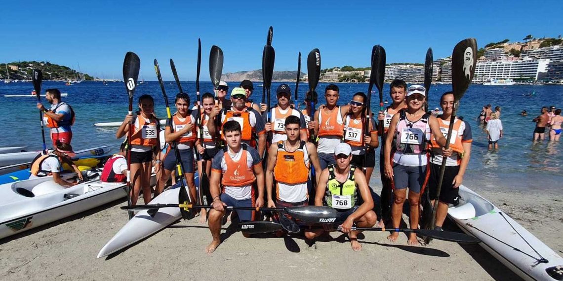 El CNSA cosecha doce medallas en la 3ª Copa Balear de Kayak de Mar, en Santa Ponça