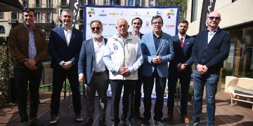 El comodoro de Es Nàutic, Javier Planas, en la presentación de la XXXV Ruta de la Sal