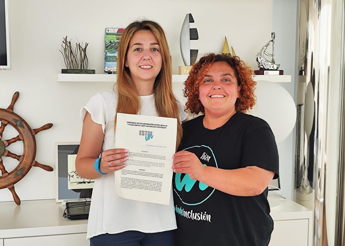 Diana Loro, gerente del CNSA, y María Consuelo Guerra, presidenta de Ibiza IN