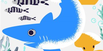 ‘Tintorissa’, la tintorera del CEIP Guillem de Montgrí, ya protagoniza el cartel de la Setmana del Mar