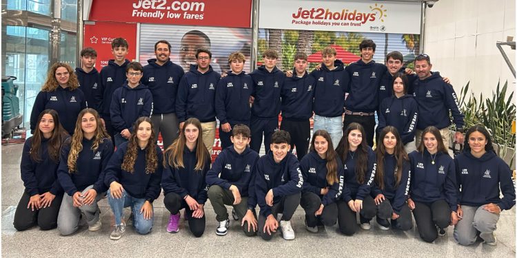 Gabriela Pérez del Álamo, del CNSA, en la Copa de España de Ilca con el equipo balear