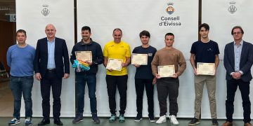 Héctor Pérez del Álamo, en la recepción a los deportistas destacados del Consell Insular d’Eivissa