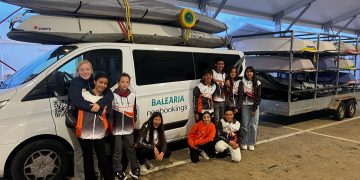 Ocho regatistas de Optimist y una de Ilca 4 del CNSA, en el Trofeo Pro-Rigging, en Mallorca