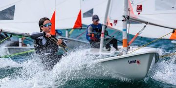 Gabriela Pérez del Álamo, octava sub 16 femenina en el Campeonato de España de Ilca 4