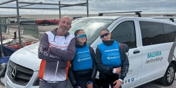 Paula Pina y Candela Martín, en el Trofeo Final de Jocs de Optimist