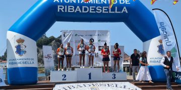 Los palistas infantiles de Es Nàutic se lucen en el XX Trofeo de Promoción Mini Sella, en Asturias