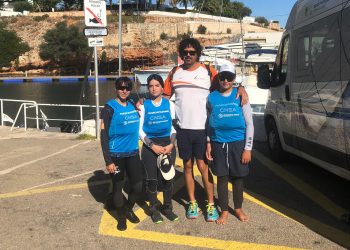 L’equip de Ilca 4 de Es Nàutic competeix en el Campionat de Balears, a Ciutadella
