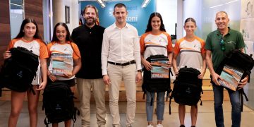 Sant Antoni ret homenatge a Lara Ribas, Odalis Posado, Julia Roselló i Gabriela Mendes, del CNSA