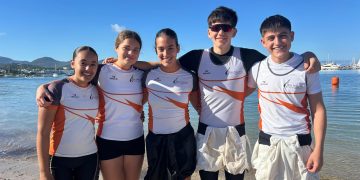 Los palistas de Es Nàutic vencen en 9 categorías en la II Prueba de Deporte Escolar, en s’Arenal