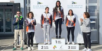Doce medallas y segundo puesto por clubes para el CNSA, en la segunda prueba de la Copa Balear de Kayak de Mar
