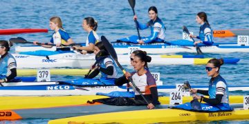 El equipo de Piragüismo del CNSA vuelve del Campeonato de Balears de Invierno, en Menorca, con doce medallas