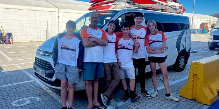 Los juveniles de Techno de Es Nàutic, en el Campeonato de Balears de Raceboard