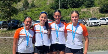 El equipo femenino de K4 del CNSA conquista la medalla de plata en la Copa de España Sprint Cadete