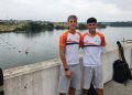 Facundo González y Roy Kikozashvili, en el Campeonato de España de Sprint Olímpico en Asturias