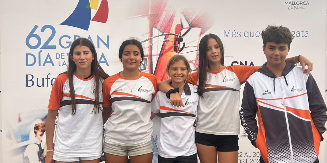 Cinco regatistas de Ilca 4 y Optimist del CNSA acuden a la 62 edición del Gran Día de la Vela, en Mallorca