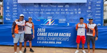 Daniel Sánchez, del CNSA, termina 5º en su regreso a un Campeonato del Mundo de Surfski, en aguas alicantinas