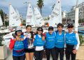 El Equipo de Ilca 4 de Es Nàutic, en la Regata Audax Marina, en Palma
